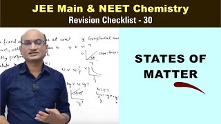 States of Matter  Revision Checklist 30 for JEE amp NEET Chemistry [upl. by Anak]