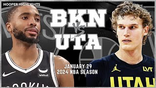 Brooklyn Nets vs Utah Jazz Full Game Highlights  Jan 29  2024 NBA Season [upl. by Jez]