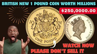 UK Elizabeth 1993 one pound coin [upl. by Safko]