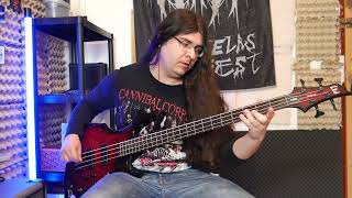 Carcass  Corporal Jigsore Quandary Bass Cover [upl. by Earlene138]