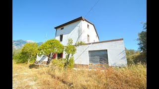 Property with 10 hectares of land with terrace overlooking the lake for sale in Abruzzo [upl. by Riebling779]