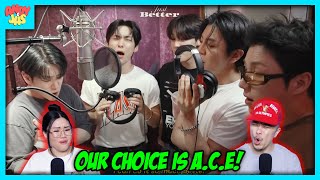 에이스ACE ‘Just Better’ Lyric Video Recording Sketch  REACTION [upl. by Hurlee407]