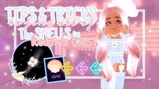 TIPS and TRICKS to COMPLETE the SEASHELL QUEST Reddie Roblox Royale High UPDATES and QUESTS [upl. by Ahsenyl]