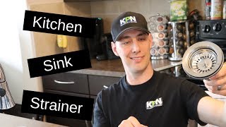 How To Install A Kitchen Sink Strainer  Replace Existing Strainer [upl. by Onabru]