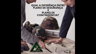 Plano de Segurança X Plano de Contingência [upl. by Aninat]