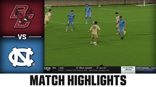 Boston College vs North Carolina Match Highlights  2024 ACC Mens Soccer [upl. by Weirick]