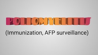 Microbiology lectures Poliomyelitis Immunization AFP surveillance Poliovirus Microbiology CBME [upl. by Pik583]