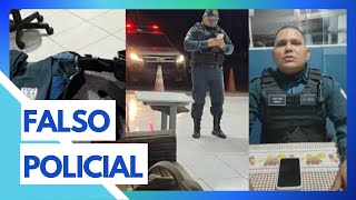 FALSO POLICIAL É PRESO APÓS PEDIR CARONA EM VIATURA DA PM [upl. by Alvarez497]