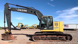 John Deere 225 D Excavator  Pattern Control Changer Location [upl. by Nyer151]