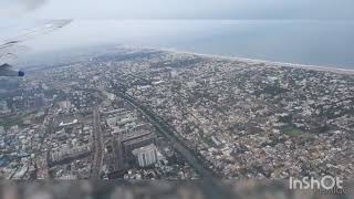 Flight take off and landing Bay of bengalchennai cityBeautiful scene photograpy [upl. by Assirrac278]