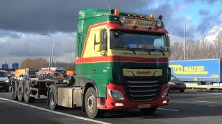 4K trucks highway A16 near Ridderkerk Netherlands 9 mar 2020 [upl. by Einhoj44]