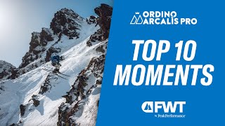 Top 10 Moments I Freeride World Tour Ordino Arcalís [upl. by Kenny]