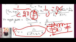 Derivation of Ripple factor for Pi filter [upl. by Enitsenre486]