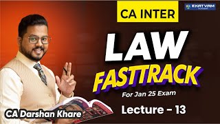 Lec 13B Management admin 88 to 91  CA Inter Law Free Fastrack For Sep 24 Jan 25 CA Darshan Khare [upl. by Ada]