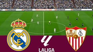 Real Madrid 1 vs 0 Sevilla La Liga 2324 Partido Completo  Simulación de Videojuegos PES 2021 [upl. by Uda70]