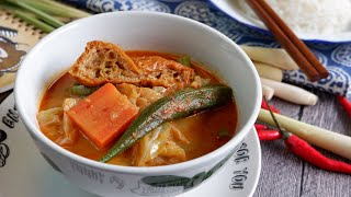 Super Easy Curry Vegetables Recipe 咖喱菜 Curry Chap Chye Recipe Chap Cai Chinese Vegetables [upl. by Mcnalley]