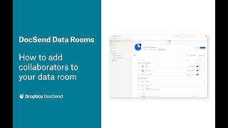 How To Add Internal Collaborators to Your Data Room  Dropbox DocSend [upl. by Shelba]