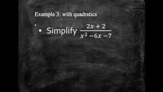 Simplifying algebraic fractions Higher GCSE topic Grade A [upl. by Imoin832]