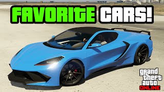 GTA 5  My Top 10 FAVORITE Cars in GTA Online [upl. by Eniarol]