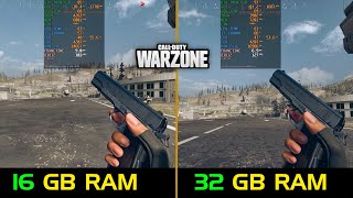 Call of Duty Warzone 16GB RAM vs 32GB RAM [upl. by Aisya703]