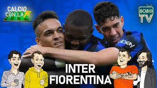 INTER 4  0 FIORENTINA  Lautaro e Thuram coppia perfetta  Calcio con la F [upl. by Llerral]