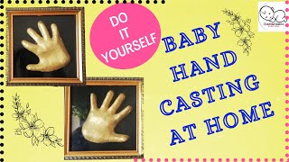 How to make baby Hand Casting at homeDIY Baby hand castingBaby Hand Print Hand Casting in Tamil [upl. by Rehpitsirhc]