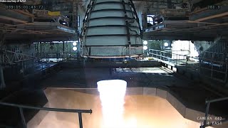 SLS RS25 Engine Test 8 February 2022 [upl. by Aliehc]