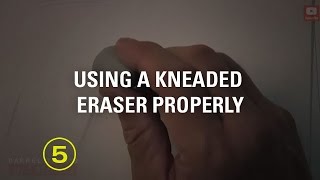 How to Use a Kneaded Eraser Properly Must Have Skills 3 [upl. by Akinorev]