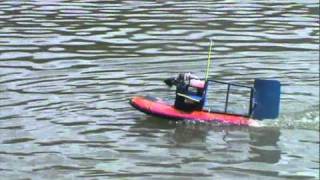 Fast Homemade rc airboat [upl. by Aneeres686]