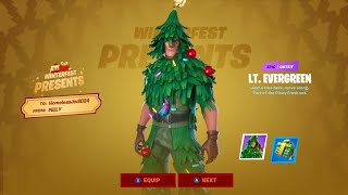 Opening All 14 Presents In One Video by HomelessJedi024 Winterfest Fortnite Chapter 2 Season 1 [upl. by Karia]