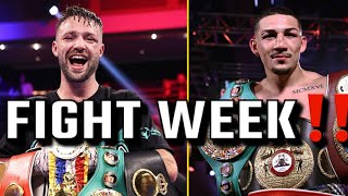 JOSH TAYLOR VS TEOFIMO LOPEZ FIGHT WEEK [upl. by Yeliw449]