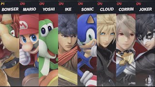 Super Smash Bros Ultimate  Star amp Screen KO Raphael Hamatos Favorites [upl. by Aneehsit986]