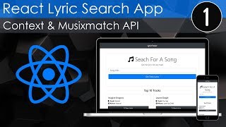 Lyric Search App With React amp Context API 1  Top 10 Tracks [upl. by Aihceyt]