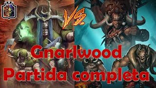 Partida completa Warhammer underworlds temporada Gnarlwood Gorechosen Vs Wurmspat [upl. by Eimas]