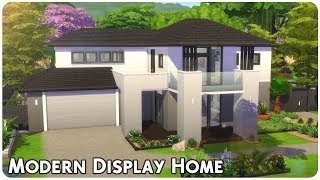 Modern Display Home  The Sims 4 Speed Build [upl. by Lorolla]