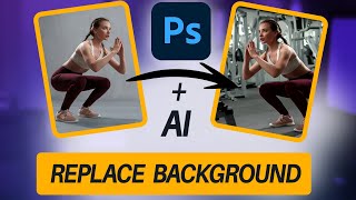 How To Change a Background in Photoshop with Generative Fill Ai [upl. by Hyacinthe82]