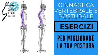 Esercizi di Ginnastica Posturale e correttiva  Posture Exercises [upl. by Galateah]