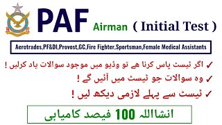 PAF Initial Test Preparation ForAero TradesGCProvostPF amp DISports MenFemale Medical Assistant [upl. by Hamel]