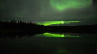 Aurora over Olnes Pond Alaska October 8 2012 [upl. by Eirolav]