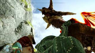 God of War 4  Favores Dragones  El vuelo de Fafnir [upl. by Jopa]