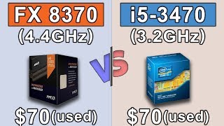 FX 8370 44GHz OC vs i5 3470 32GHz  New Games Benchmarks [upl. by Stoller]