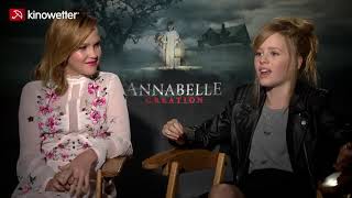 Interview Talitha Eliana Bateman amp Lulu WIlson ANNABELLE CREATION [upl. by Wat533]