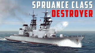 Spruance Class Destroyer Annahilating Russian Task Force  Cold Waters Surface Combat [upl. by Graces]