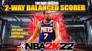 This RARE “2WAY BALANCED SCORER” IS A DEMIGOD🔥🔥🔥 BEST SCORING CENTER BUILD 2K22 CURRENT GEN [upl. by Toiboid]