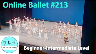 Online Ballet Class 213 BeginnerIntermediate Level The School of American Ballet 90th Workshop [upl. by Serene]