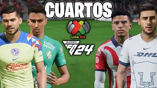 SIMULANDO los CUARTOS de la LIGA MX AP24 en FIFA [upl. by Irmina]