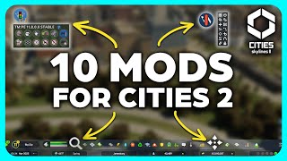 10 MODS we NEED For Cities Skylines 2 [upl. by Amedeo58]