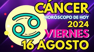 💫𝐄𝐬 𝐌𝐨𝐦𝐞𝐧𝐭𝐨 𝐐𝐮𝐞 𝐓𝐞 𝐃𝐞𝐬 𝐄𝐥 𝐕𝐚𝐥𝐨𝐫💥 Horoscopo Cáncer Hoy ♋ 16 de Agosto de 2024 💥 [upl. by Eelan950]