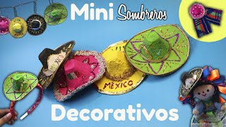 🤠MINI SOMBREROS🇲🇽 MEXICANOS♻️ RECICLADOS MANUALIDADES PARA FIESTAS PATRIAS [upl. by Chadwick]