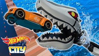 Cidade Hot Wheels Sob Ataque As Aventuras com Tubarões Mais Épicas de Hot Wheels 🦈 [upl. by Campos]